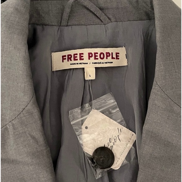 FREE PEOPLE Agnes Solid Jacket in Heather Grey - Picture 8 of 9